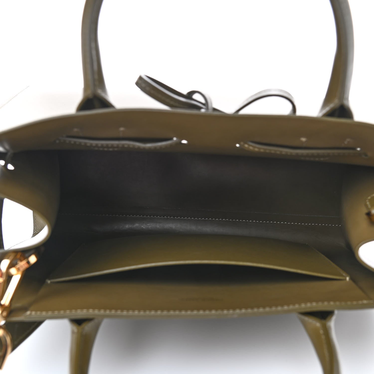 Mansur Gavriel Calfskin Sun Bag Olive 5 of 8
