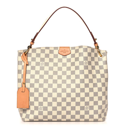 Louis Vuitton Damier Azur Graceful PM Rose Ballerine 1 of 9