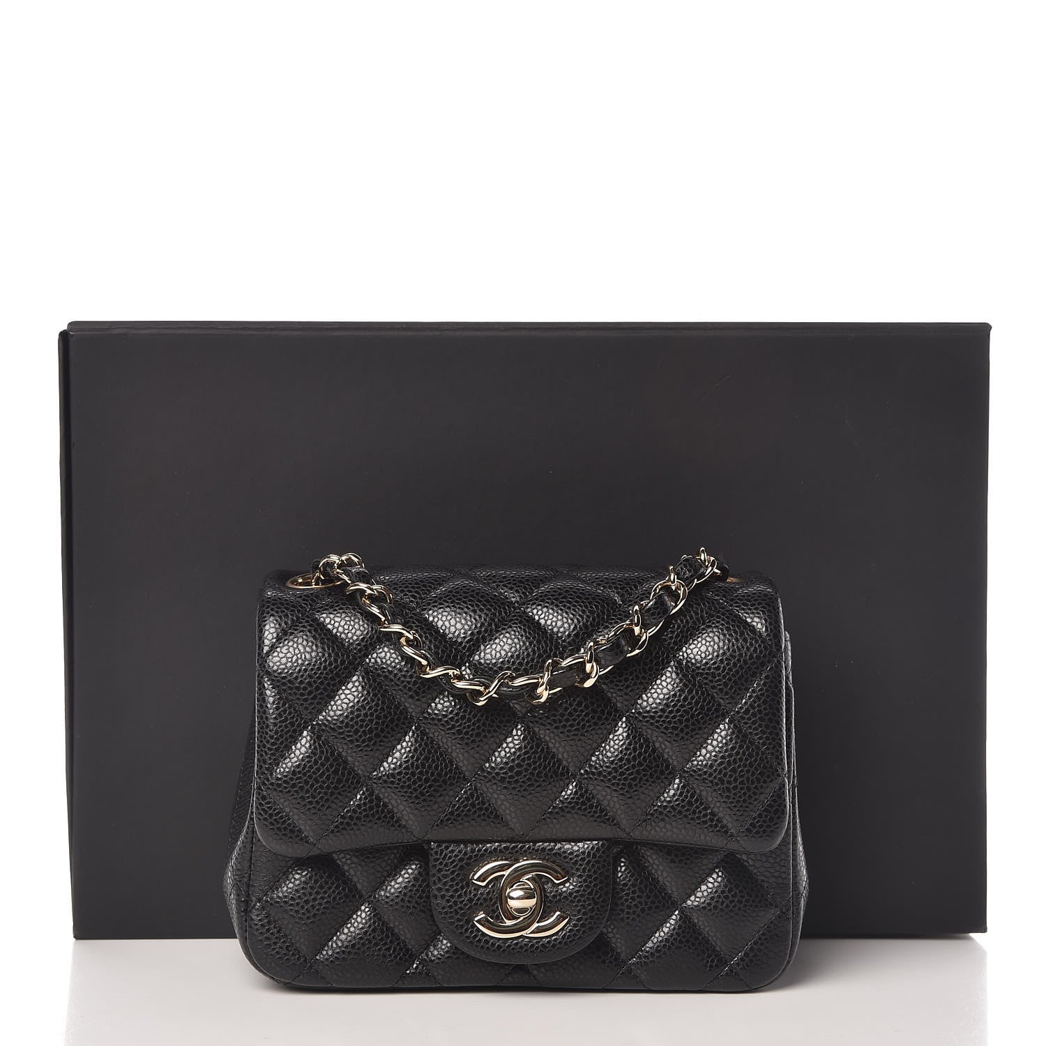 Chanel Caviar Quilted Mini Square Flap Black 14 of 14