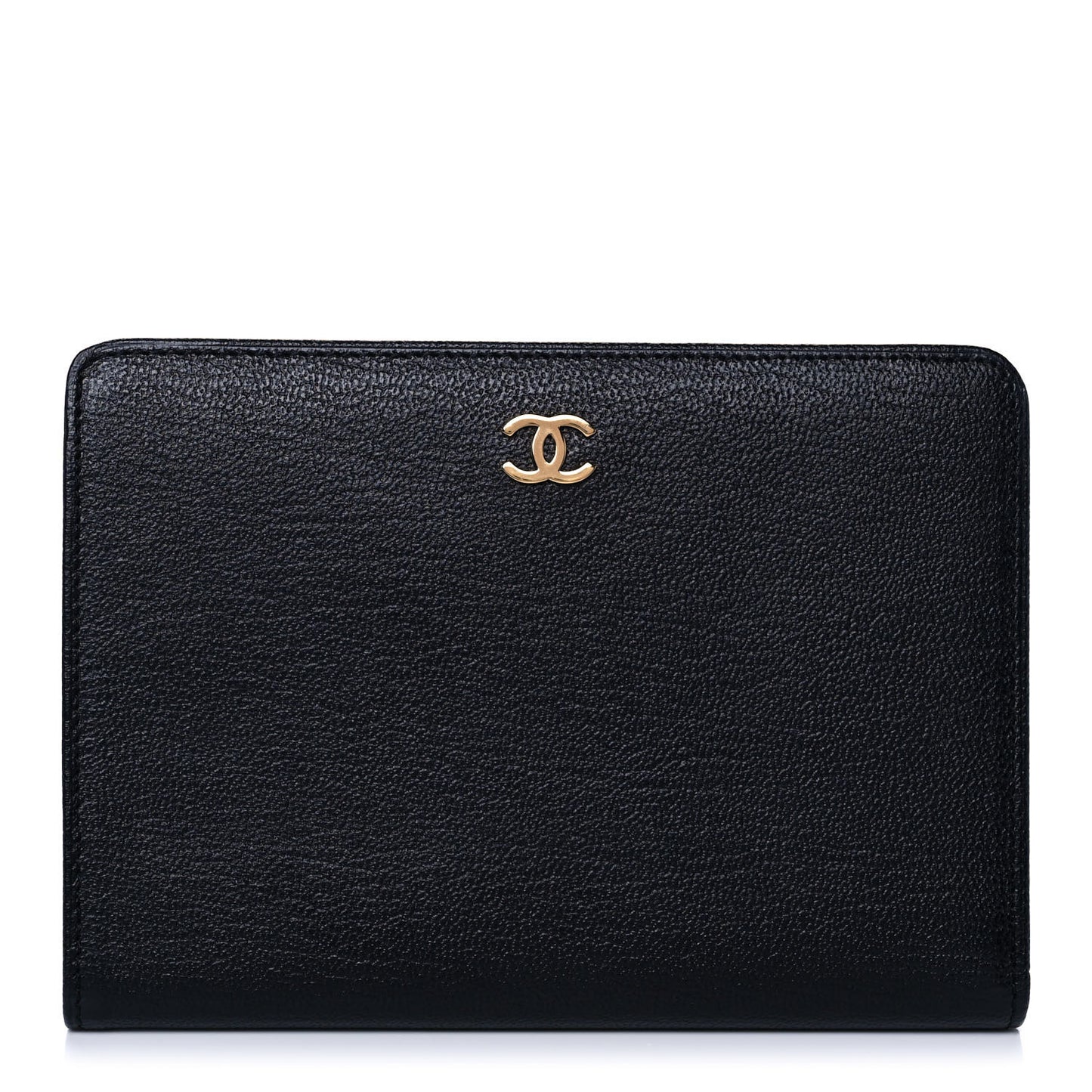 Goatskin CC Bi-Fold Wallet Black