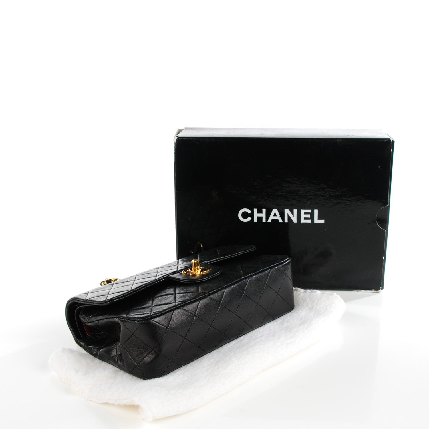 Chanel Lambskin Quilted Small Double Flap Black 4 of 9