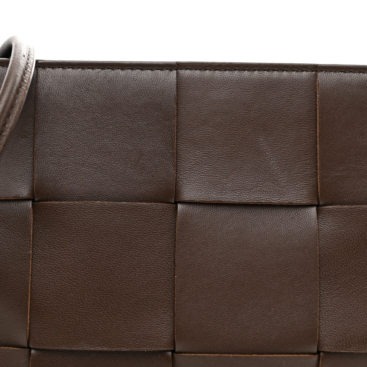 Bottega Veneta Lambskin Maxi Intrecciato Mini Cassette Crossbody Pouch Brown 7 of 9