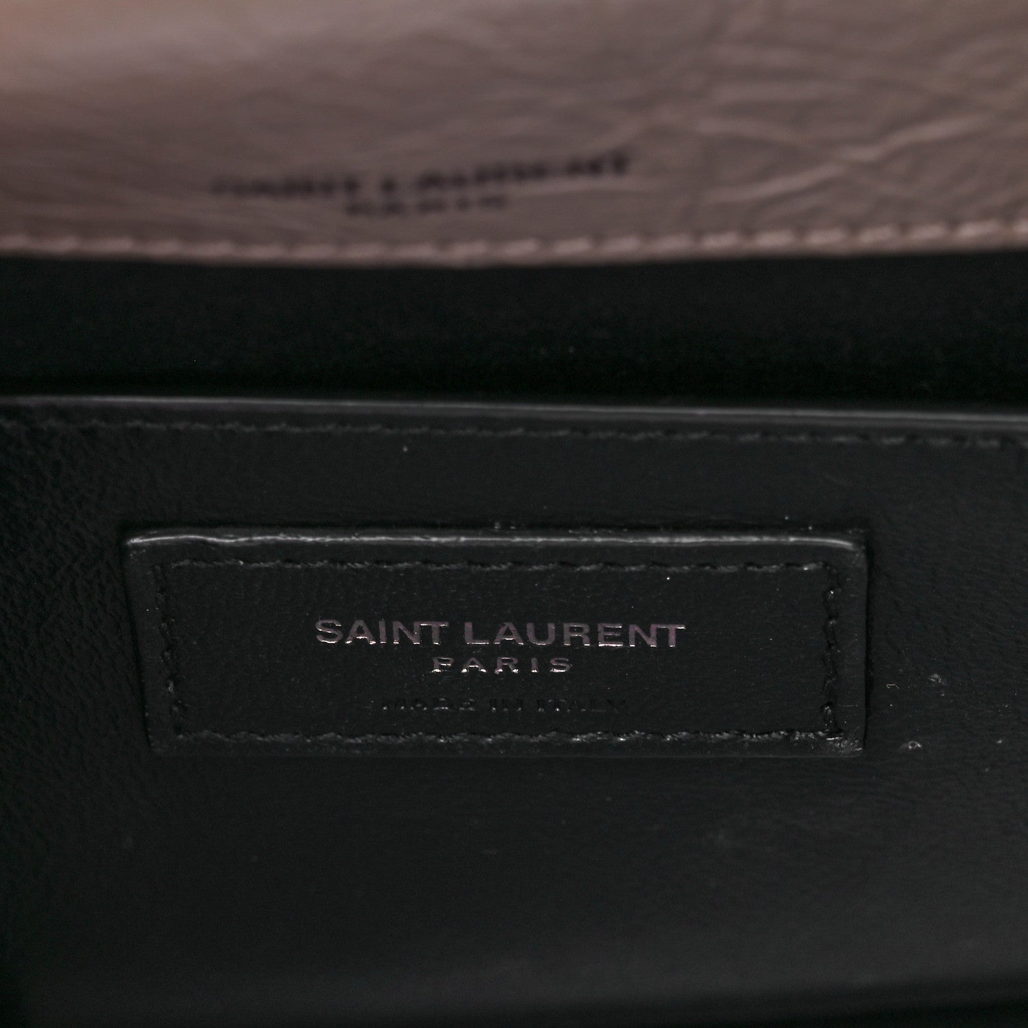 Saint Laurent Crinkled Calfskin Matelasse Monogram Baby Niki Chain Satchel Light Taupe 6 of 8