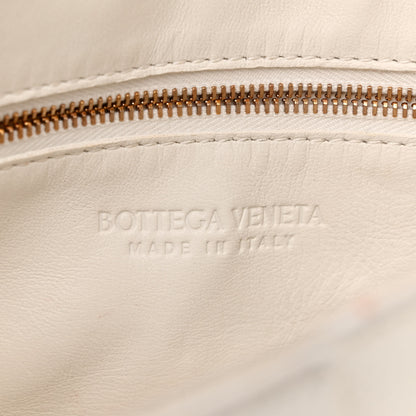 Bottega Veneta Grained Calfskin Maxi Intrecciato Cassette Crossbody Bag White 6 of 17
