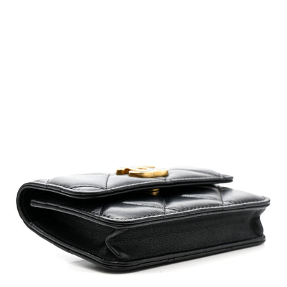 Chanel Lambskin Enamel Quilted Pending CC Flap Belt Bag Black 4 of 11