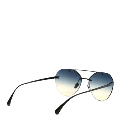 Chanel Titanium CC Pilot Aviator Sunglasses 4272-T Silver 4 of 8