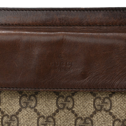 Gucci GG Supreme Double Pocket Belt Bag Ebony 6 of 12