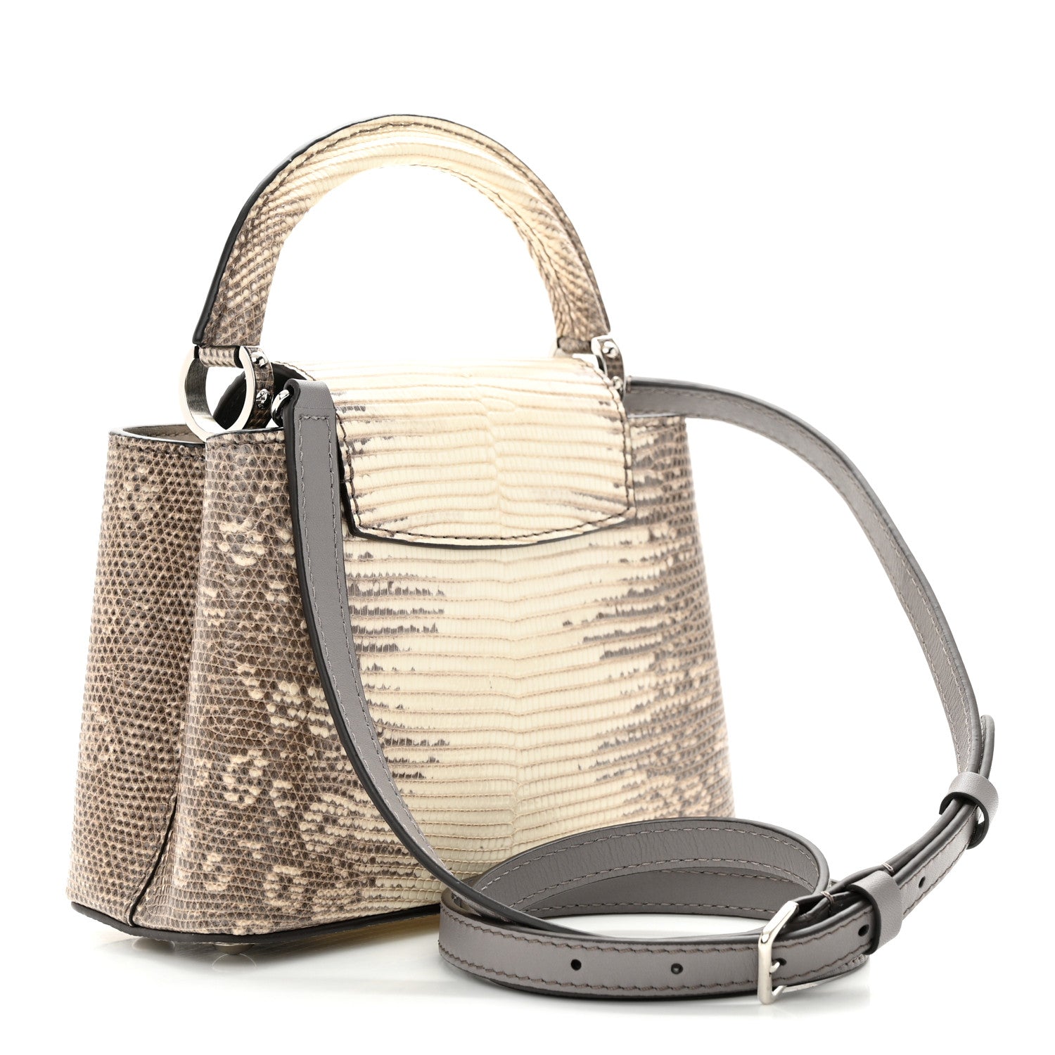 Louis Vuitton Lizard Ombre Capucines Mini Natural 3 of 10
