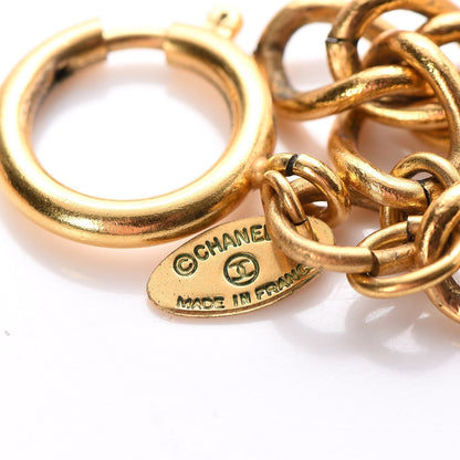 Chanel Chain Quilted Logo Short Necklace Gold 6 of 6