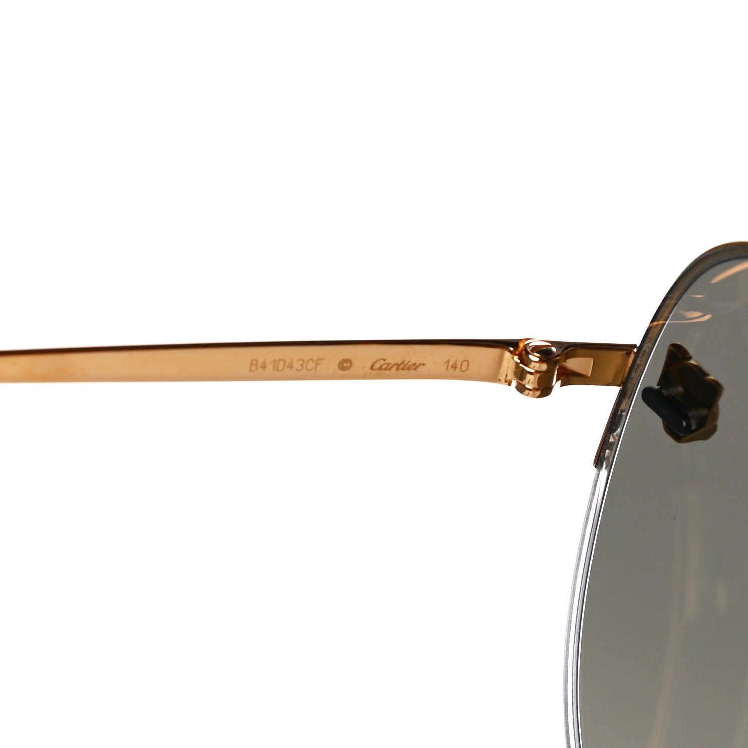 Cartier Panthere De Cartier Aviator Sunglasses Gold 5 of 7