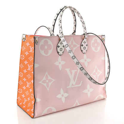 Louis Vuitton Monogram Giant Onthego GM Rouge Rose 3 of 14