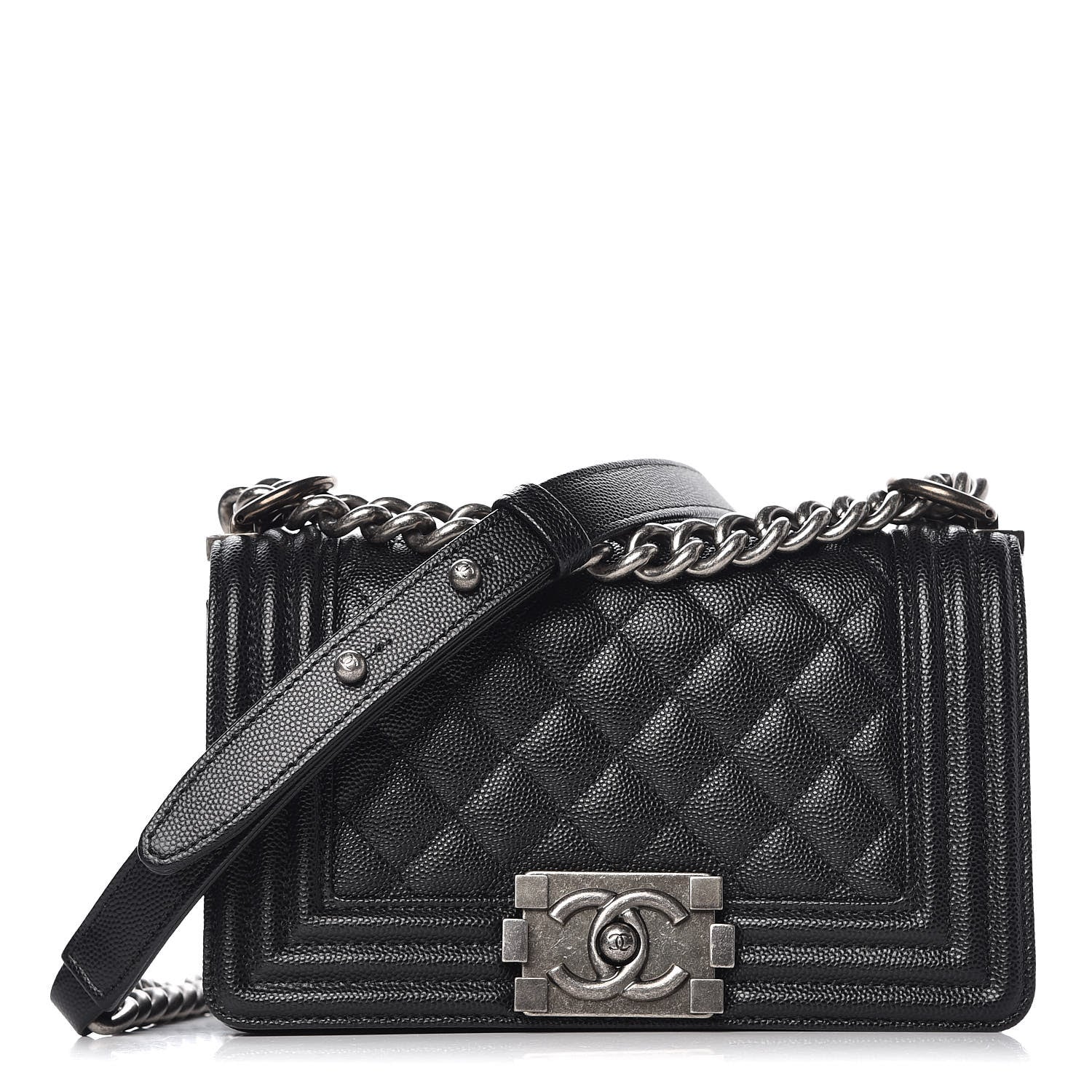 Chanel Caviar Quilted Small Boy Flap Black 1 of 8