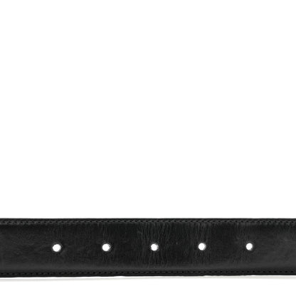 Gucci Calfskin Baguette Crystal Double G 30mm Belt 80 32 Black 3 of 6