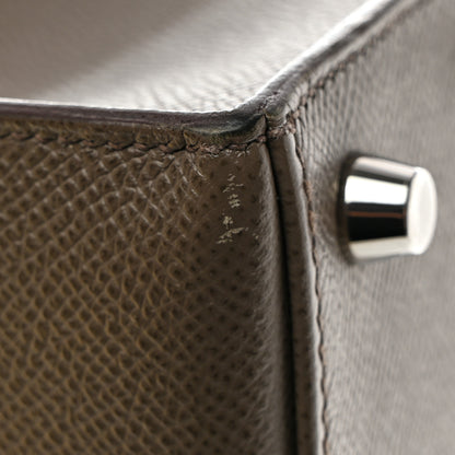 Hermes Epsom Kelly Sellier 25 Etain 14 of 18