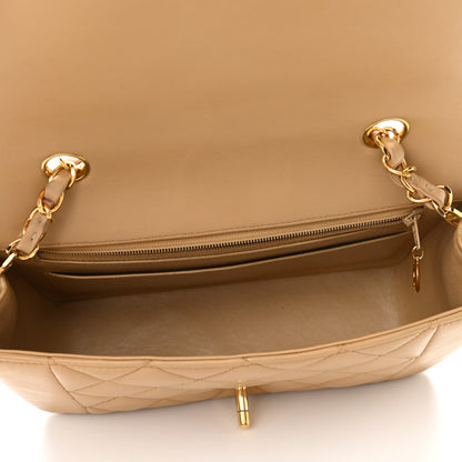 Chanel Lambskin Quilted Small Single Flap Beige 5 of 10
