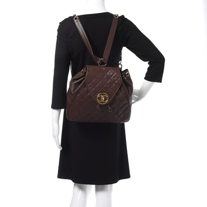 Chanel Caviar Quilted CC Backpack Brown 2 of 12