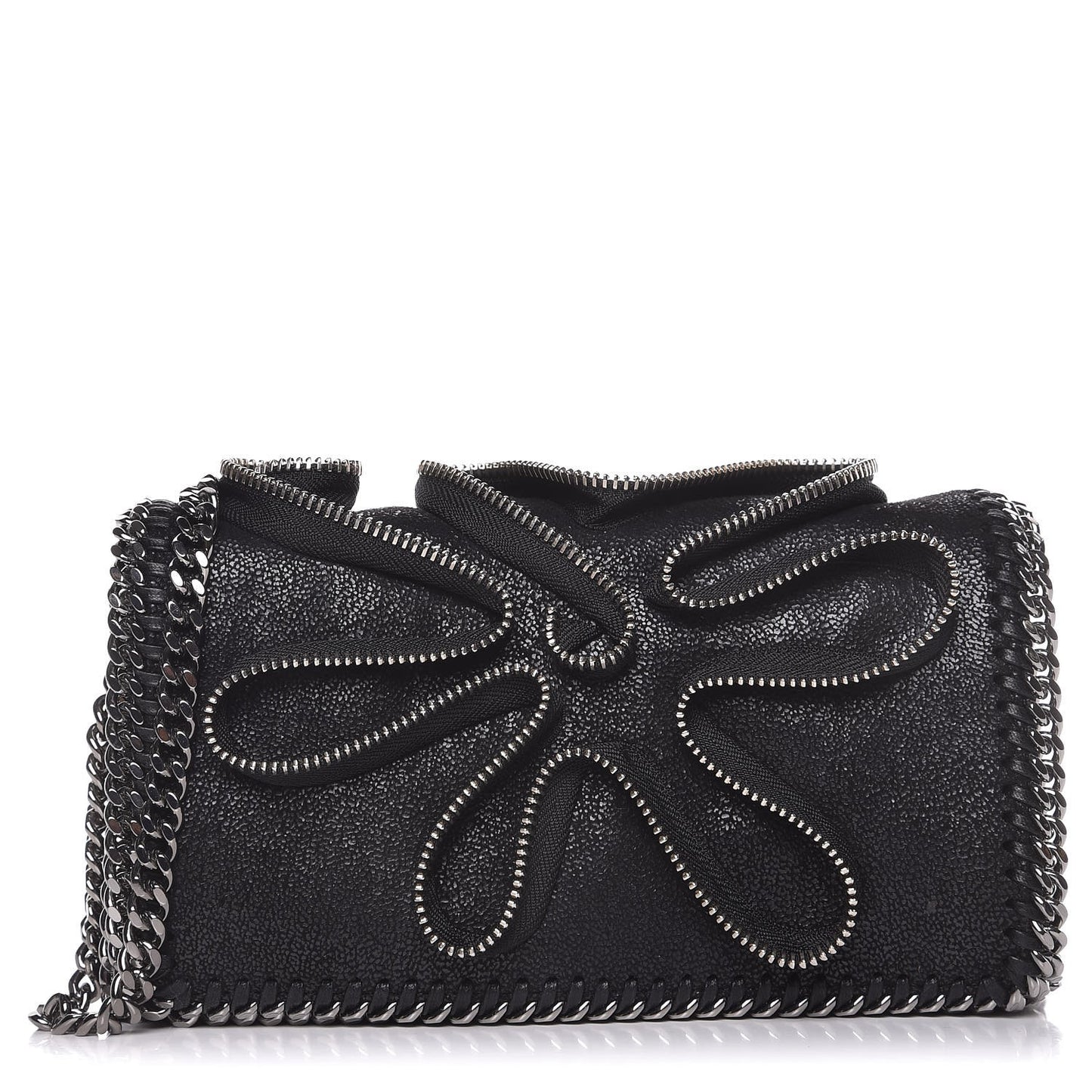 Shaggy Deer Falabella Zipper Crossbody Bag Black