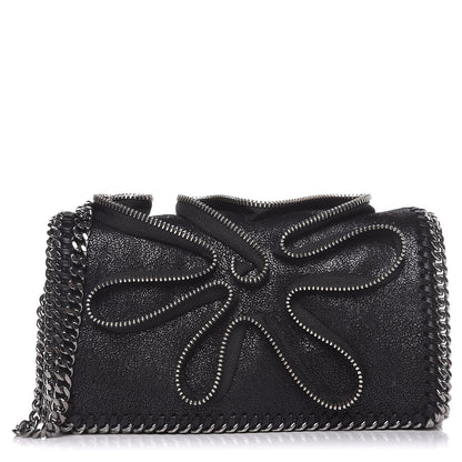 Stella McCartney Shaggy Deer Falabella Zipper Crossbody Bag Black 1 of 10