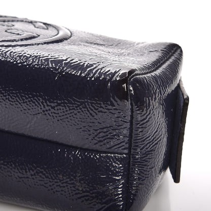 Gucci Patent Small Soho Cosmetic Case Uniform Blue 9 of 10