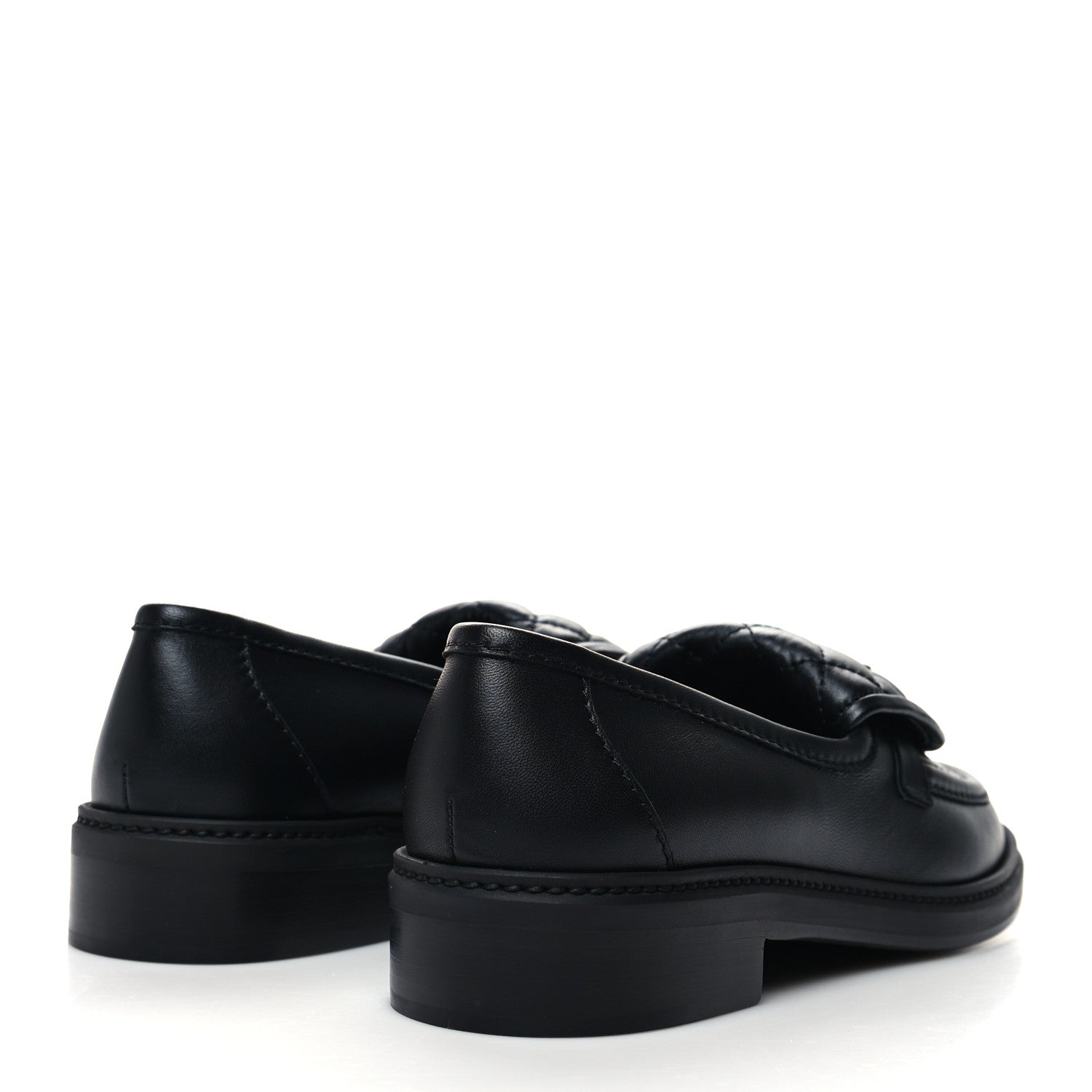 Chanel Lambskin Quilted CC Turnlock Loafers 40 Black 4 of 8