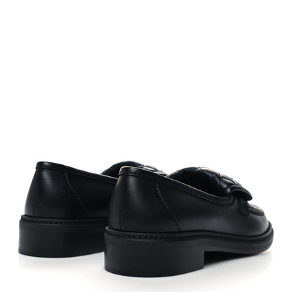 Chanel Lambskin Quilted CC Turnlock Loafers 40 Black 4 of 8