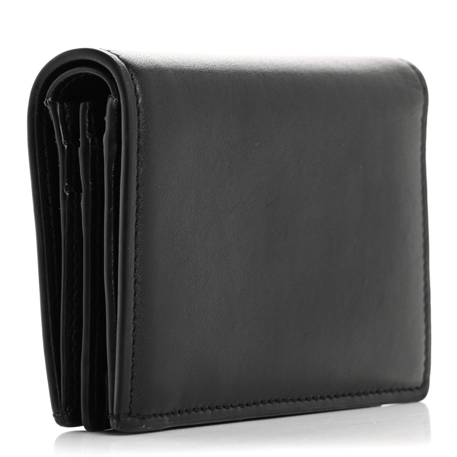 Valentino Garavani Calfskin Small VLogo Bi-Fold Wallet Black 3 of 12