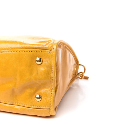 Miu Miu Vitello Shine Zip Tote Soleil 9 of 10