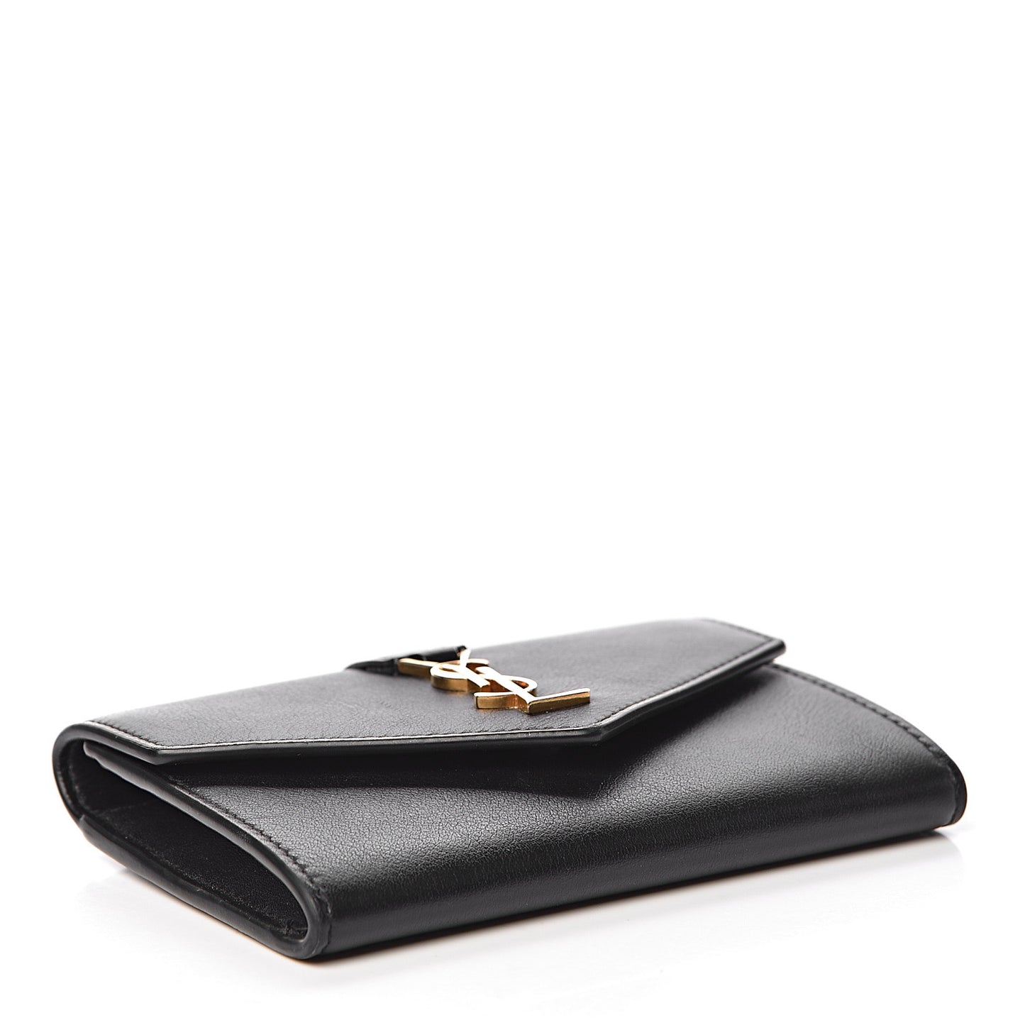 Smooth Calfskin Envelope Wallet Black
