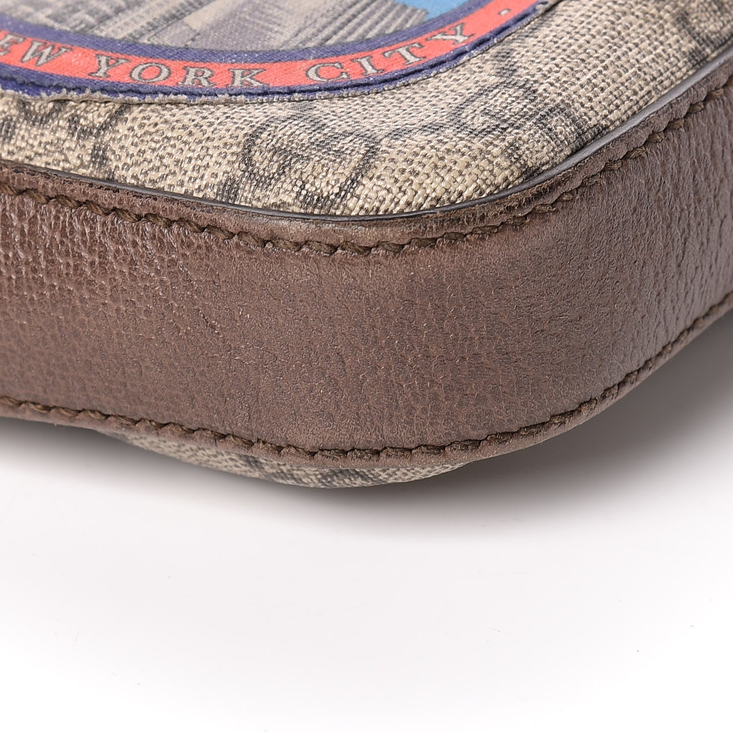 Gucci Soft GG Supreme Monogram Courrier Web Medium Flat Messenger Bag Beige New Acero Multicolor 10 of 12