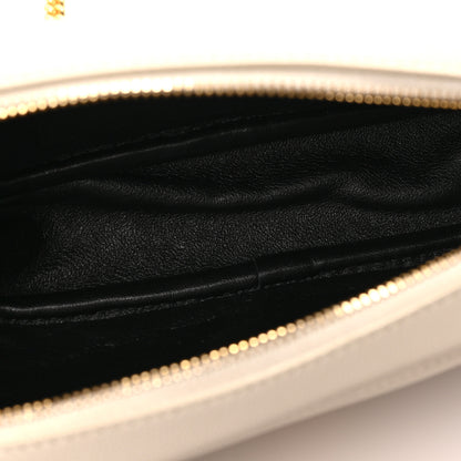 Saint Laurent Grain De Poudre Matelasse Monogram Mini Lou Camera Bag Blanc Vintage 5 of 8