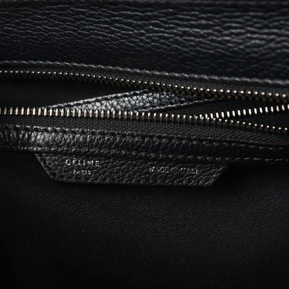 Celine Drummed Calfskin Mini Luggage Black 7 of 14