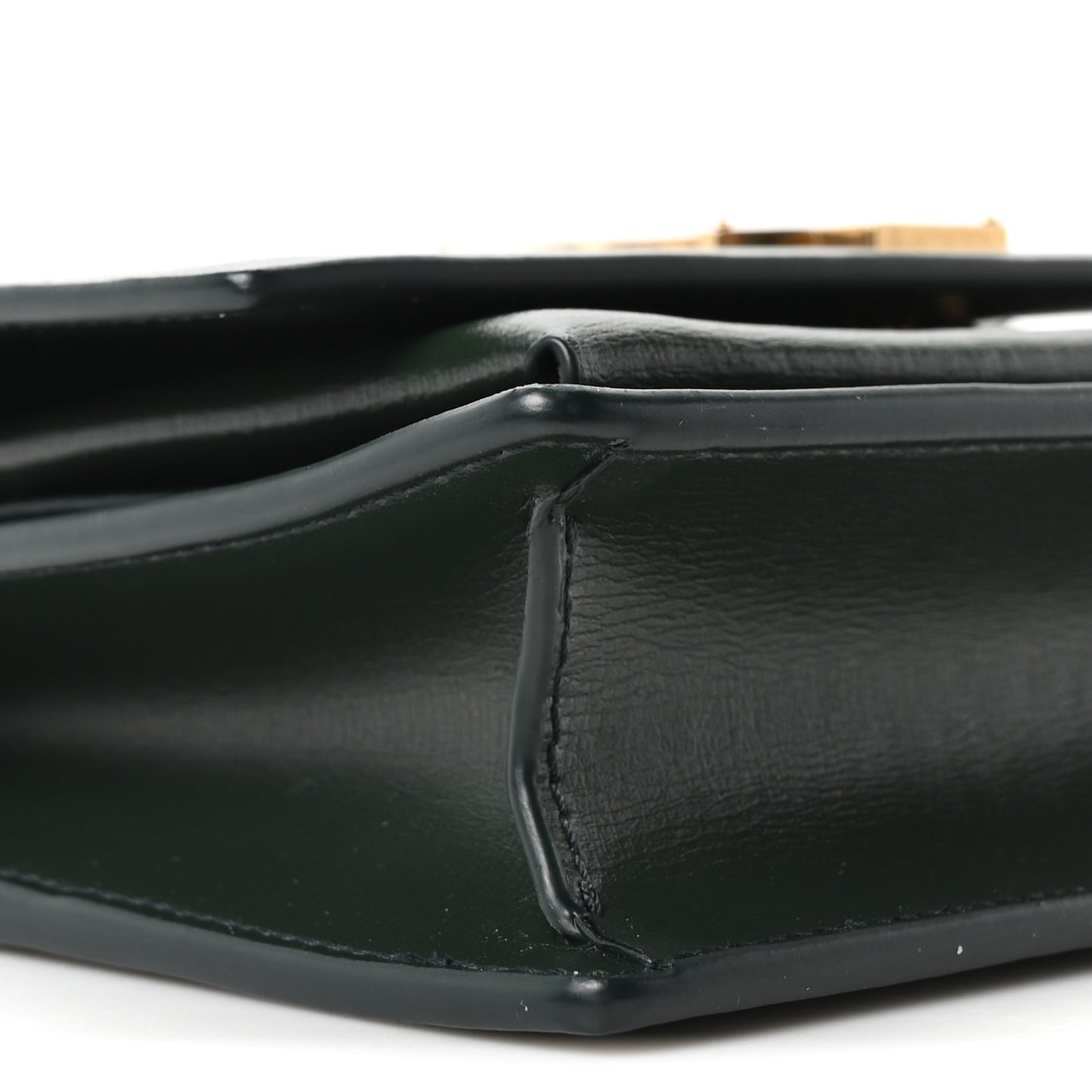 Calfskin Monogram Sunset Chain Wallet New Vert Fonce