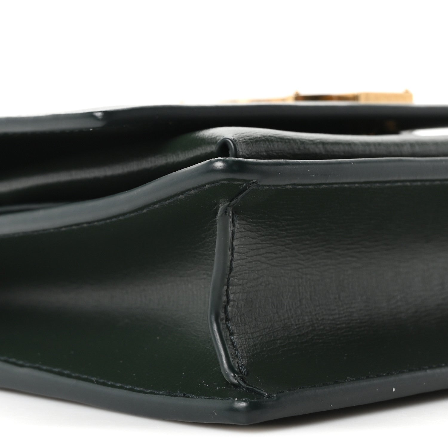 Saint Laurent Calfskin Monogram Sunset Chain Wallet New Vert Fonce 8 of 10