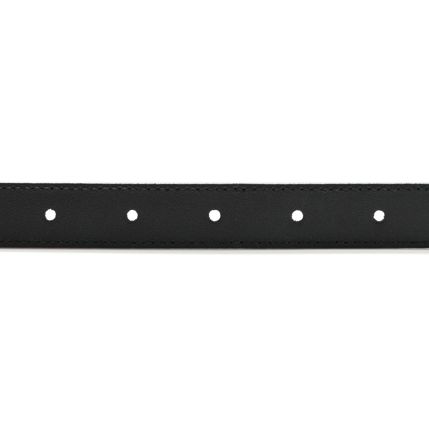 Plutone Calfskin Palladium Double G 20mm Belt 85 34 Black