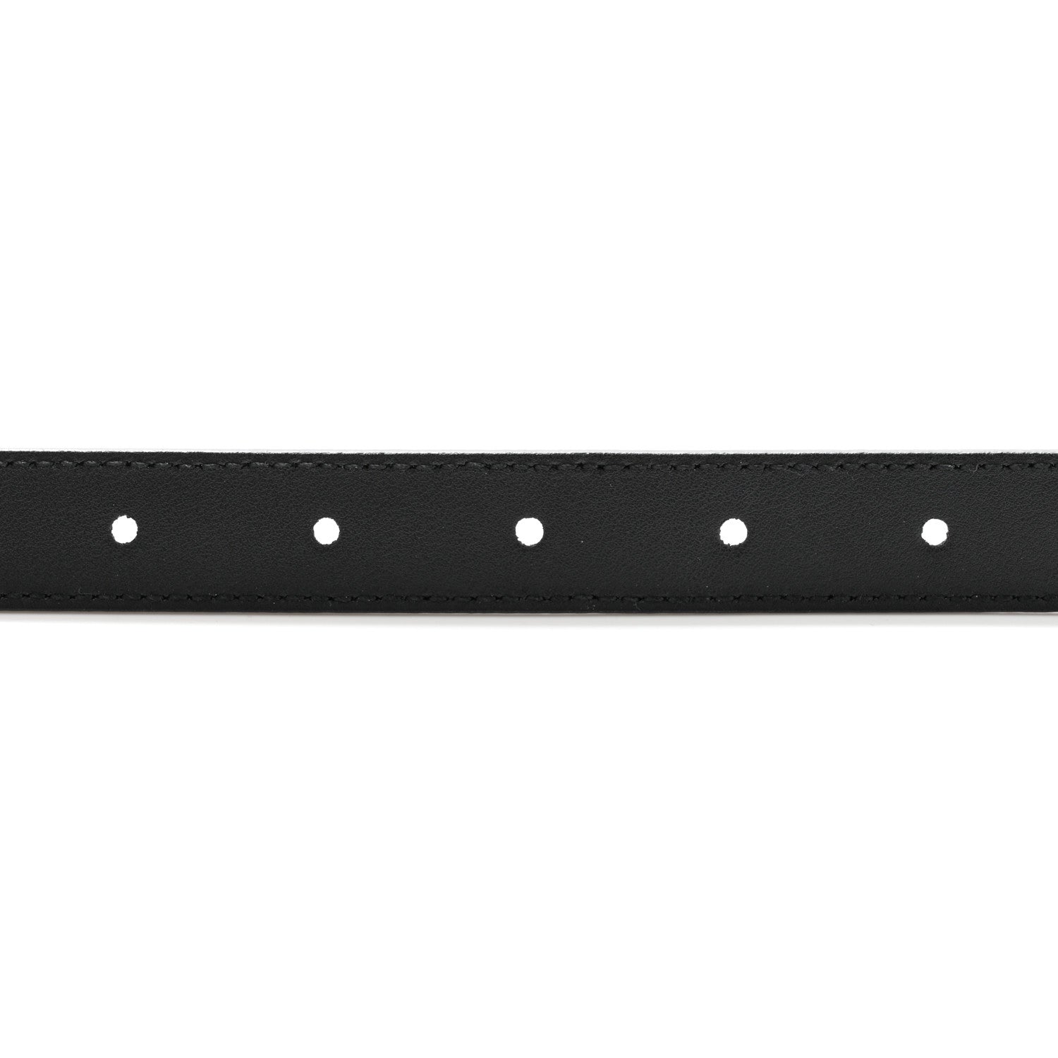 Gucci Plutone Calfskin Palladium Double G 20mm Belt 85 34 Black 4 of 6