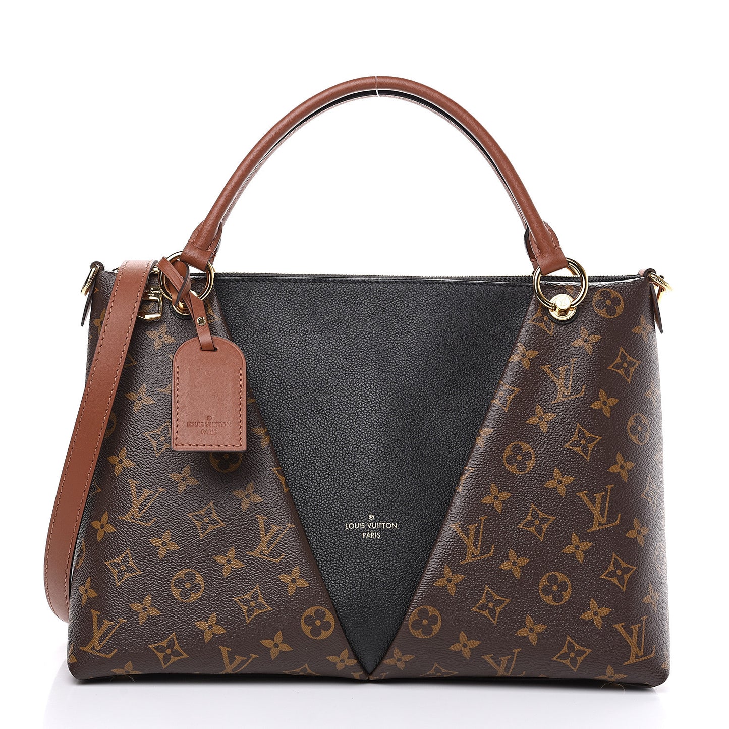 Monogram V Tote MM Black