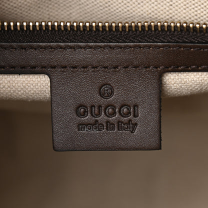 Gucci Monogram Vintage Web Medium Boston Dark Brown 6 of 10
