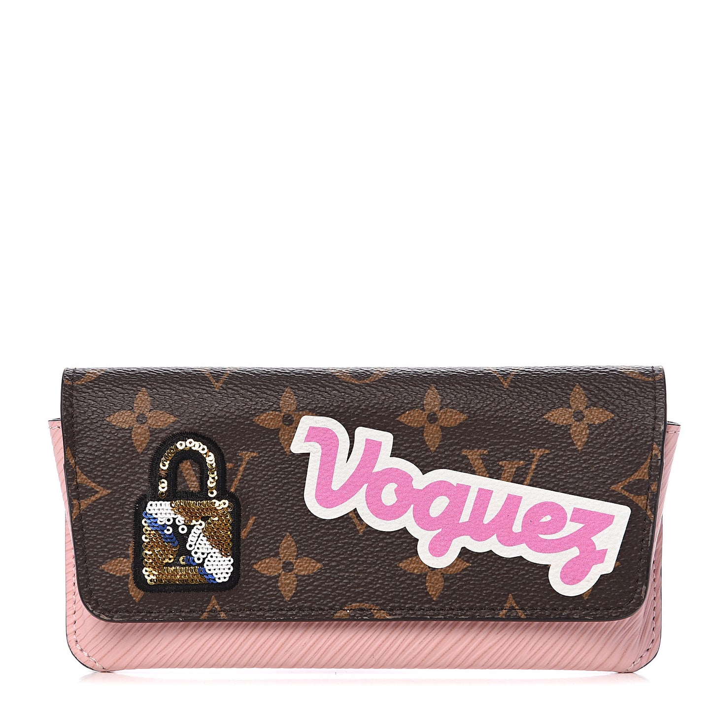 Monogram Patches Woody Glasses Case