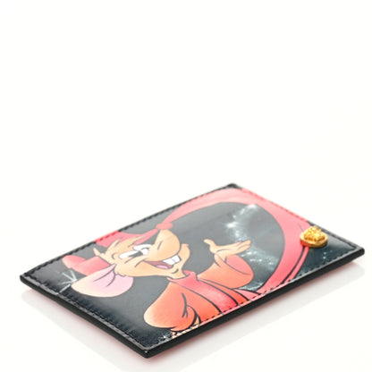 Versace X DISNEY Nappa Cinderella Print Card Holder Red Multicolor 4 of 7