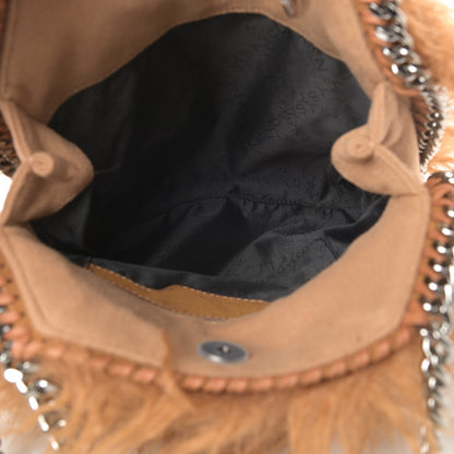 Stella McCartney Eco Fur Mini Falabella Tote Camel 5 of 11