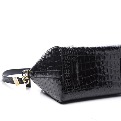 Givenchy Calfskin Crocodile Embossed Small Antigona Black 5 of 9