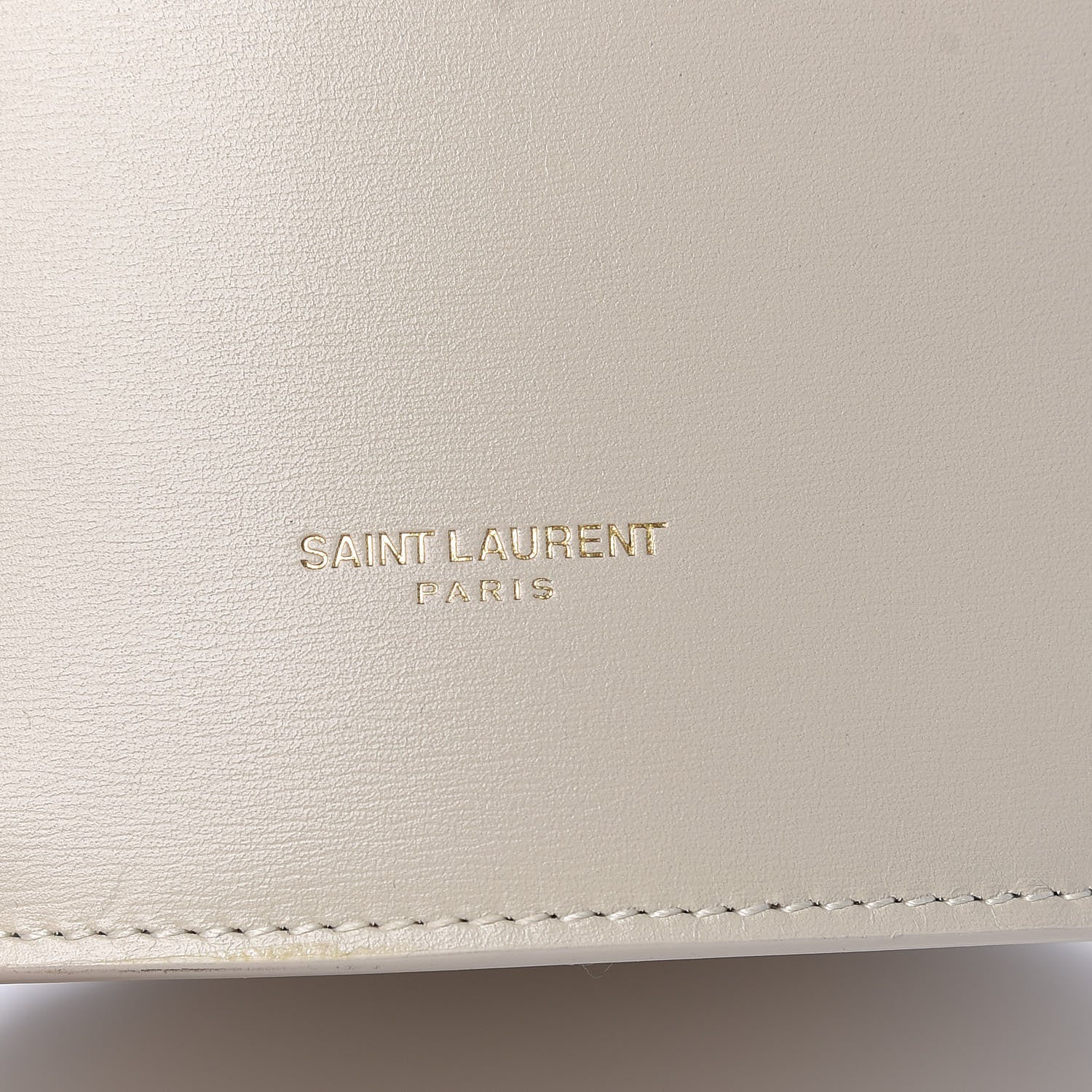 Saint Laurent Smooth Calfskin Medium Talitha Bucket Bag Vintage White 6 of 9