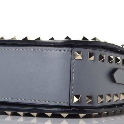 Valentino Garavani Vitello Medium Rockstud Flap Saddle Bag Light Stone 8 of 8