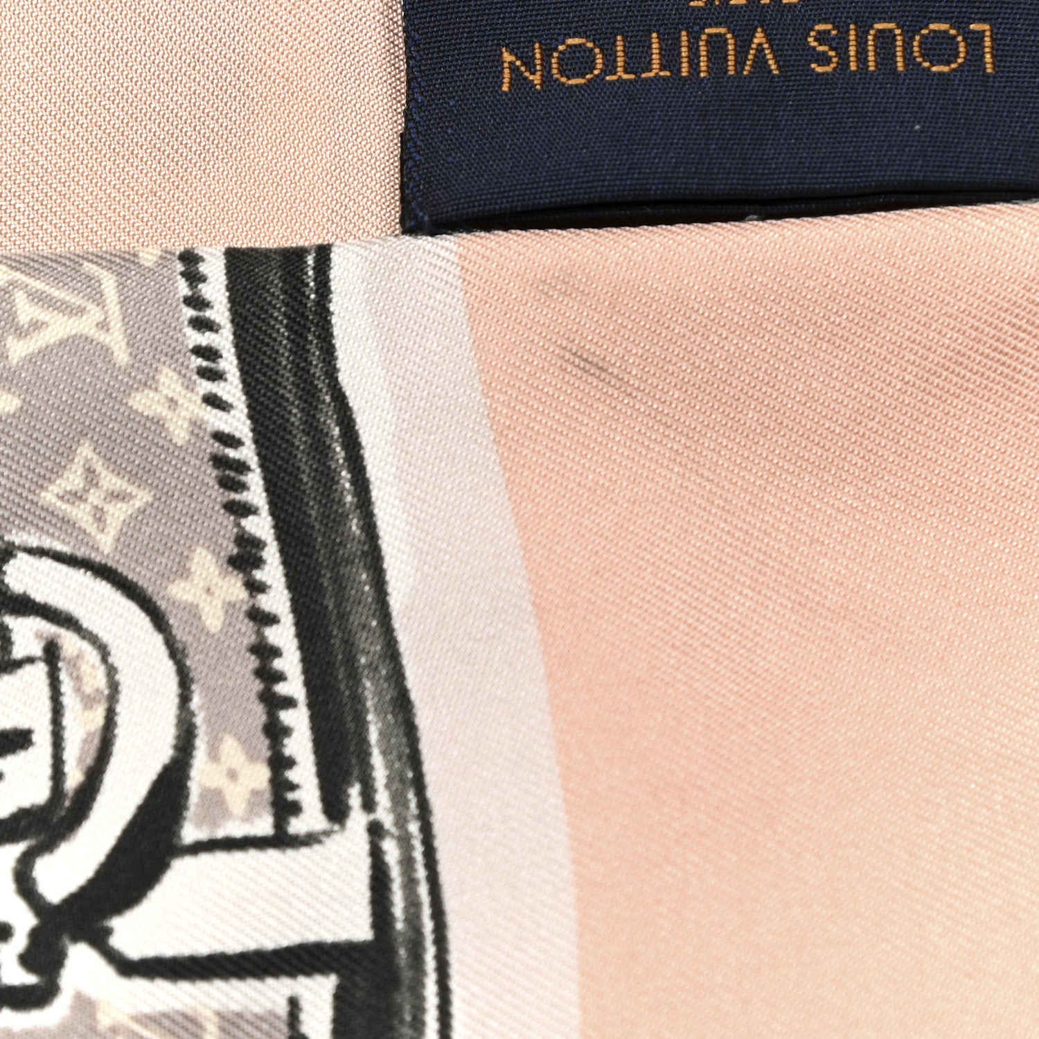 Louis Vuitton Silk Monogram Trunks Bandeau Rose Poudre 4 of 5