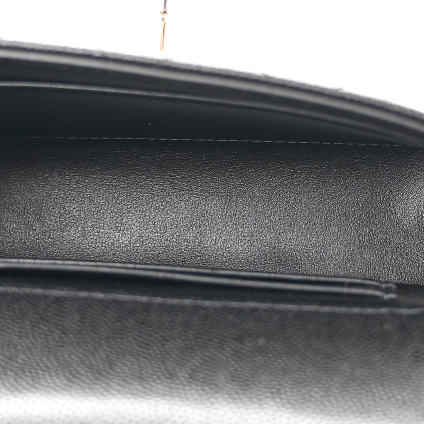 Caviar Quilted Coco Handle Clutch With Chain Black