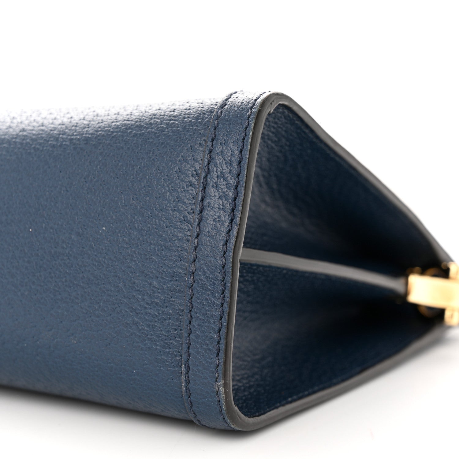 Gucci Textured Calfskin Web Medium Ophidia Chain Shoulder Bag Blue Agata 10 of 11