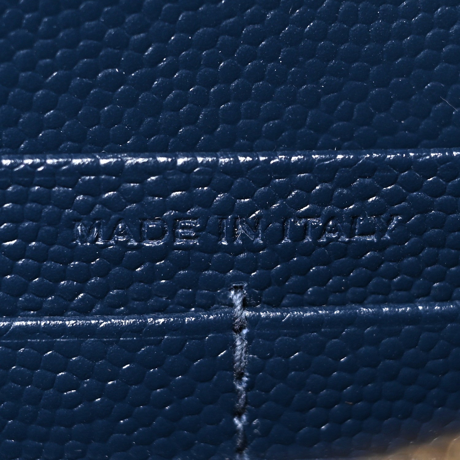 Saint Laurent Grain De Poudre Matelasse Chevron Monogram Envelope Chain Wallet Navy 7 of 15