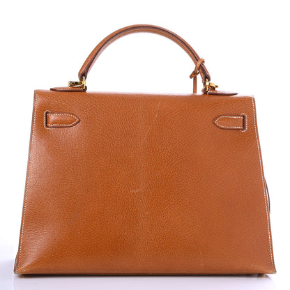 Hermes Peau Porc Sellier Kelly 32 Gold 3 of 47