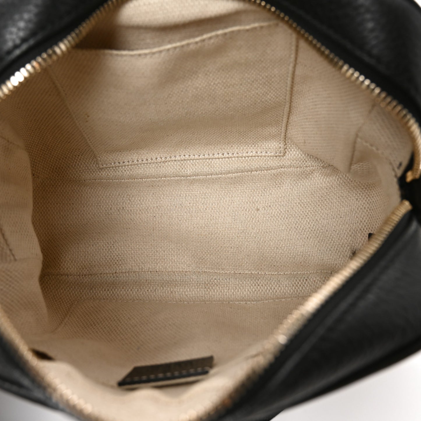 Pebbled Calfskin Small Soho Disco Bag Black