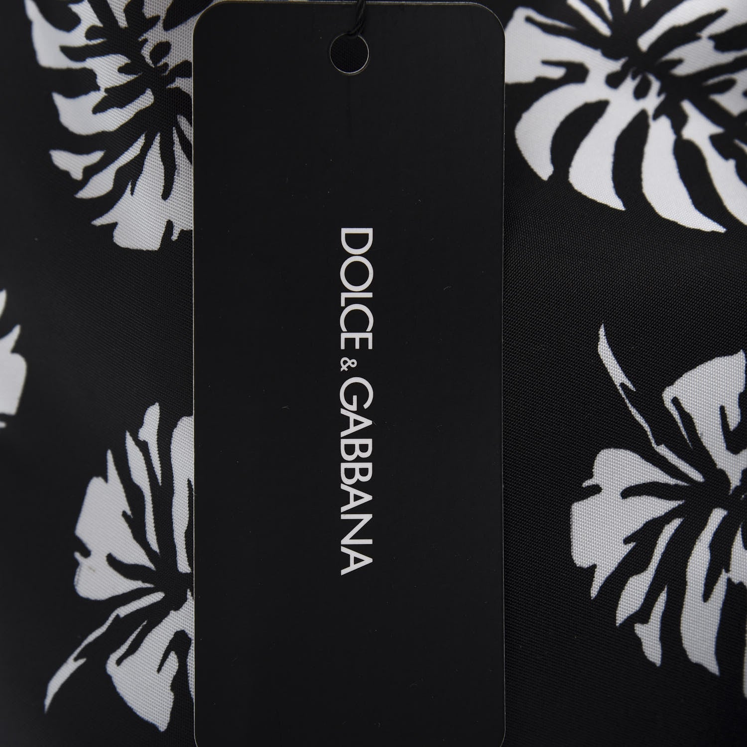 Dolce & Gabbana Nylon Black Palm Drawstring Backpack Black 10 of 10